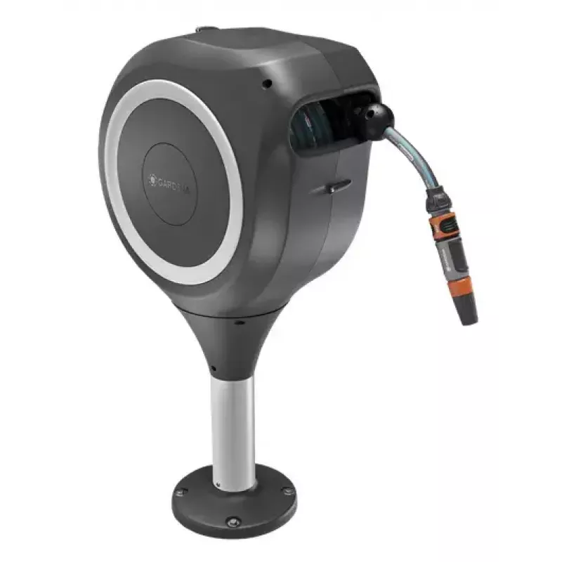 Caixa de mangueira para terraço Gardena RollUp S, 15 m, branco / cinzento