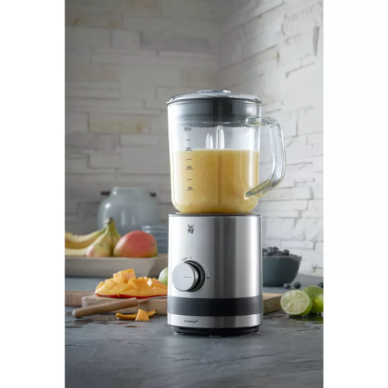 WMF KITCHENminis 0416490011 0,8 L Liquidificadora de mesa 400 W Preto, Aço inoxidável, Transparente