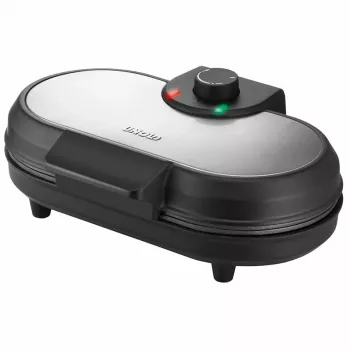 Unold Máquina de panquecas American, 2 Crepes, Preto, Aço inoxidável, 13,5 cm, Alumínio, Botão rotativo, 0,75 m