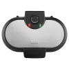 Unold 48165 máquina de panquecas American, 2 crepes, 13,5 cm, 1000 W, preta / aço inoxidável escovado