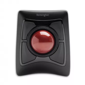 Kensington Expert Rato Trackball sem fios, ambidestro, ótico, RF sem fios + Bluetooth, 400 DPI, Preto