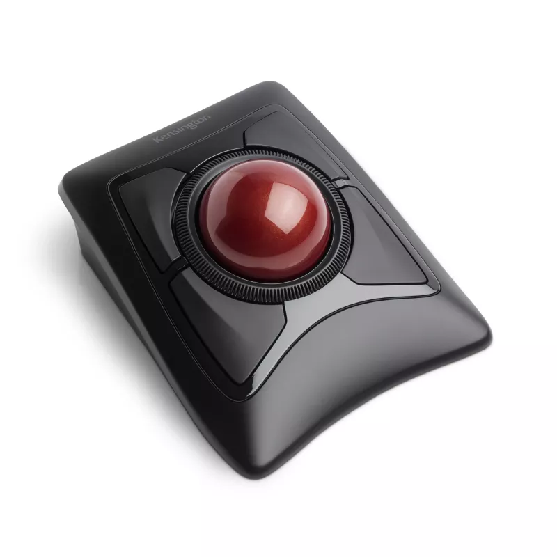 Kensington Expert Rato Trackball sem fios, ambidestro, ótico, RF sem fios + Bluetooth, 400 DPI, Preto
