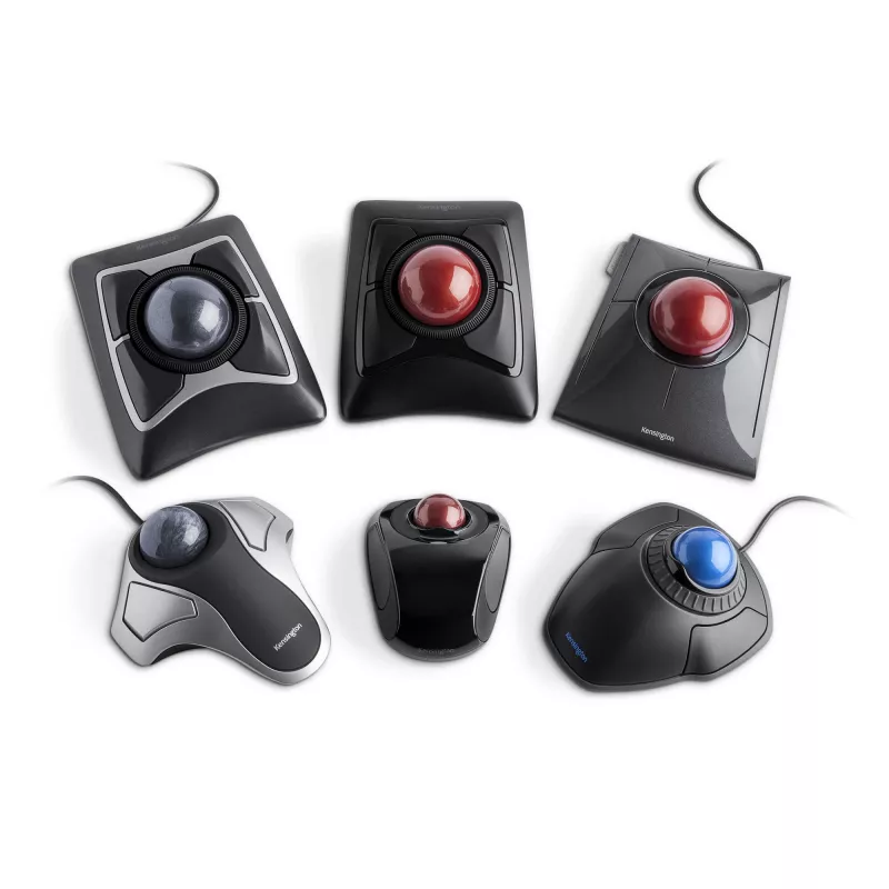 Kensington Expert Rato Trackball sem fios, ambidestro, ótico, RF sem fios + Bluetooth, 400 DPI, Preto