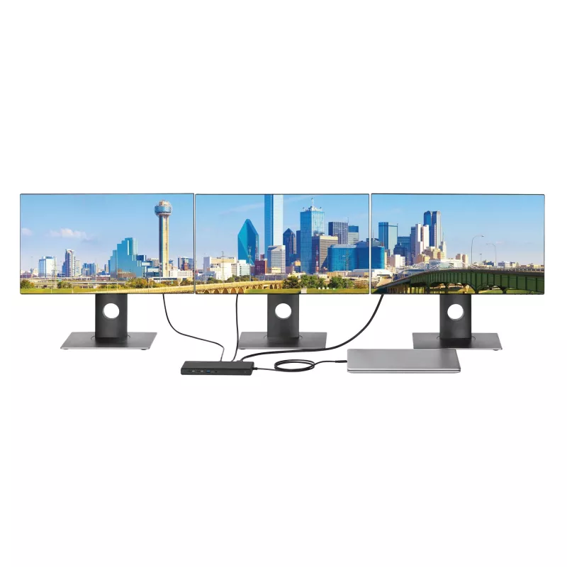 Docking station Kensington SD4842P EQ USB-C 10Gbps Triple Video sem drivers com Power Delivery 100W