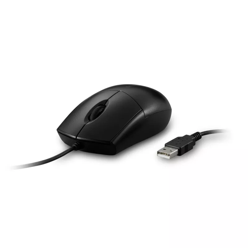 Rato Kensington Pro Fit com fio, lavável, ambidestro, ótico, USB, 1600 DPI, preto