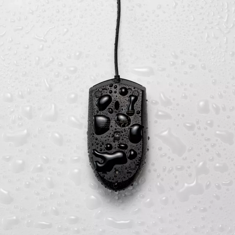 Rato Kensington Pro Fit com fio, lavável, ambidestro, ótico, USB, 1600 DPI, preto