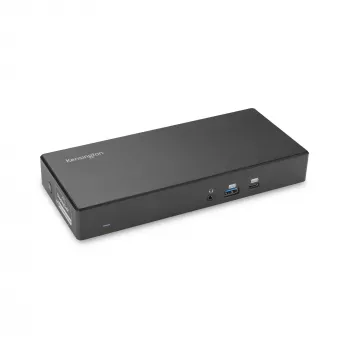 Docking station Kensington SD4781P EQ USB-C e USB-A Dual 4K, com fio, USB 3.2 Gen 2 (3.1 Gen 2) Type-C, 100 W, 3,5 mm, 10,100,1000 Mbit/s, preto