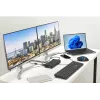 Docking station Kensington SD4781P EQ USB-C e USB-A Dual 4K, com fio, USB 3.2 Gen 2 (3.1 Gen 2) Type-C, 100 W, 3,5 mm, 10,100,1000 Mbit/s, preto