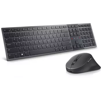 Conjunto teclado e rato DELL KM900 Office RF Wireless + Bluetooth QWERTZ alemão grafite