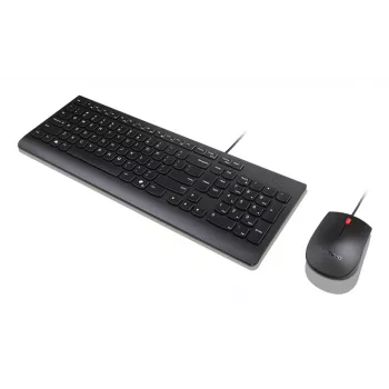 Teclado Lenovo 4X31R64414 com rato incluído Universal USB alemão preto