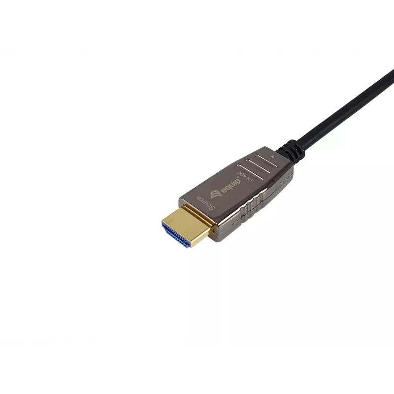 Cabo ótico ativo HDMI 2.1 Equip, 50 m, 8K/60 Hz, 50 m, HDMI Type-A (Standard), HDMI Type-A (Standard), 3D, Audio Return Channel (ARC), preto