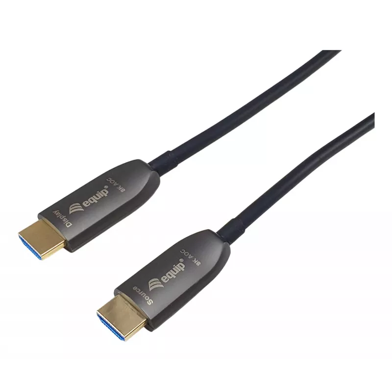 Cabo blindado ótico ativo HDMI 2.1 Equip, 100 m, 8K/60 Hz, 4K/120 Hz, 48 Gbit/s