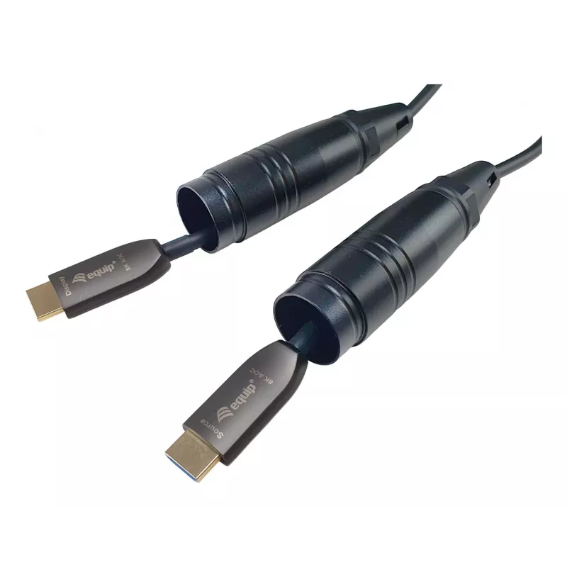 Cabo blindado ótico ativo HDMI 2.1 Equip, 100 m, 8K/60 Hz, 4K/120 Hz, 48 Gbit/s