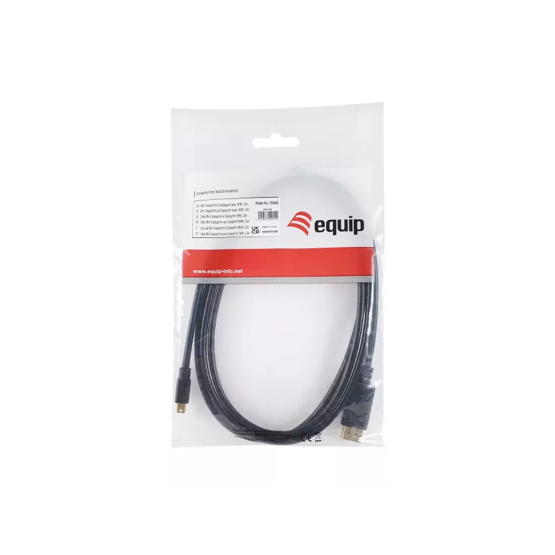 Cabo Mini DisplayPort para DisplayPort Equip, M/M, 2,0 m
