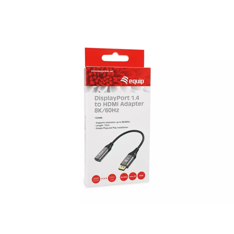 Adaptador DisplayPort 1.4 para HDMI Equip 8K 60 Hz 0,15 m