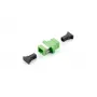 Acoplador SC APC Equip, monomodo simplex, SC/APC, verde, monomodo, 34,7 mm, 9,4 mm, 33 mm