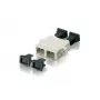 Adaptador/acoplador de fibra ótica SC Equip, OM1/OM2, SC, bege, multimodo, 7 g, 12 unid.