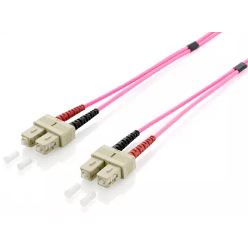 Cabo de patch de fibra ótica Equip SC/SC, OM4, 1 m