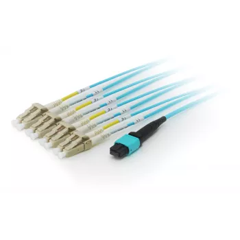 Cabo de patch de fibra ótica trunk Equip MTP/MTP, OM4, 7 m, 7 m, OM4, MTP, 4x LC