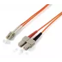 Cabo de fibra ótica/InfiniBand Equip LC/SC 62,5/125 μm 1,0 m 1 m SC laranja