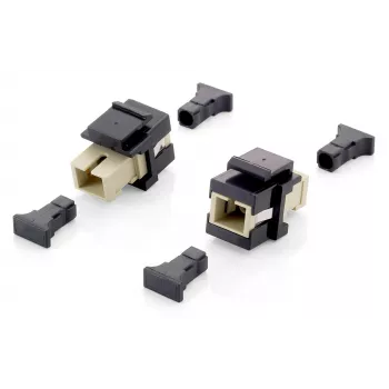 Adaptador keystone de fibra ótica Equip, SC simplex