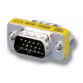 Adaptador VGA HD15 Equip, ficha macho para ficha macho