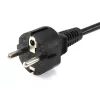 Cabo de alimentação Equip 112151, preto, 3 m, ficha de rede tipo F, conector fêmea C5
