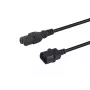Cabo de alimentação Equip 112171 preto, 3 m, conector fêmea C14, conector fêmea C15