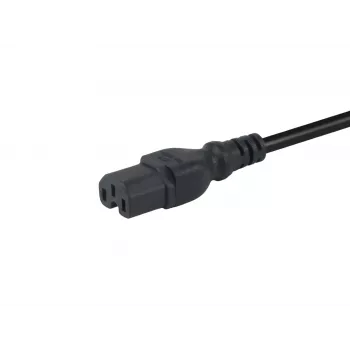 Cabo de alimentação Equip 112171 preto, 3 m, conector fêmea C14, conector fêmea C15