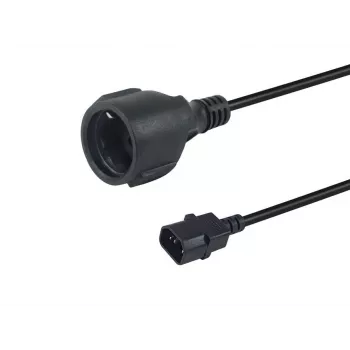 Cabo de alimentação Equip 112106 preto, 0,25 m, IEC C14 CEE7/3