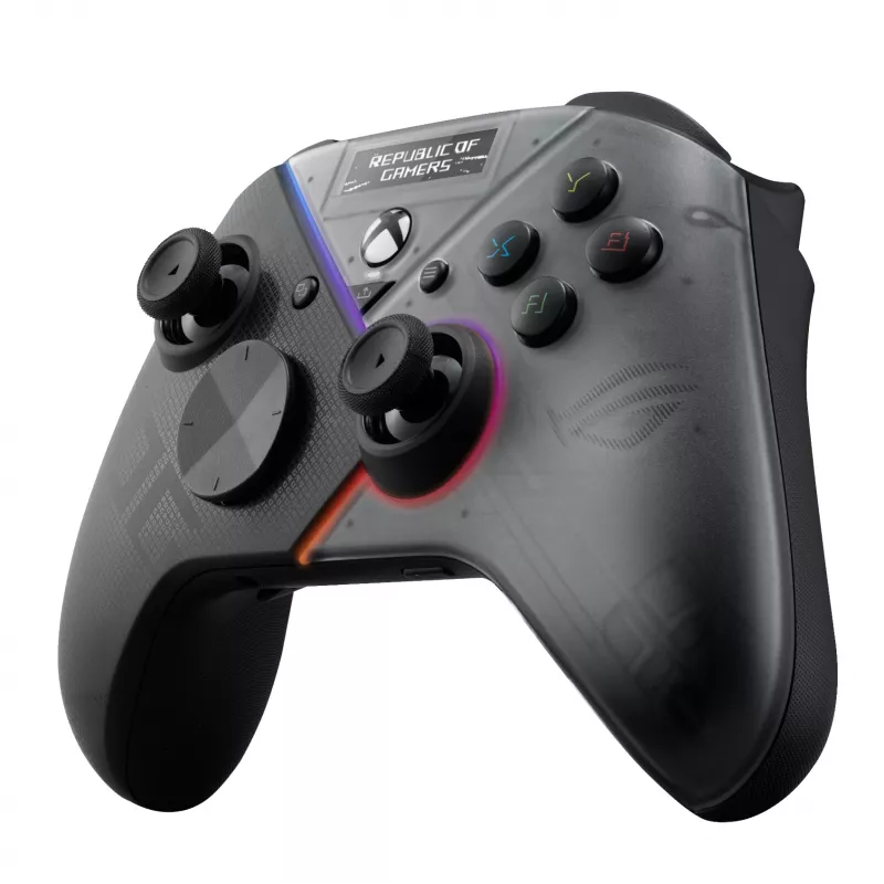 Comando ASUS ROG Raikiri Pro preto, Bluetooth/USB, analógico/digital, PC, Xbox One, Xbox One S, Xbox One X, Xbox Series S, Xbox Series X