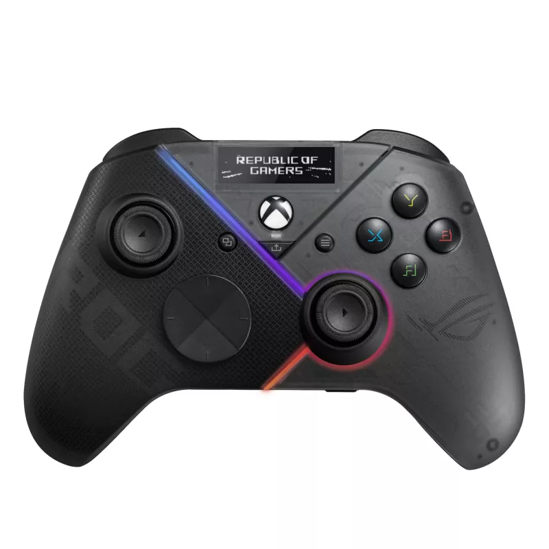 Comando ASUS ROG Raikiri Pro preto, Bluetooth/USB, analógico/digital, PC, Xbox One, Xbox One S, Xbox One X, Xbox Series S, Xbox Series X