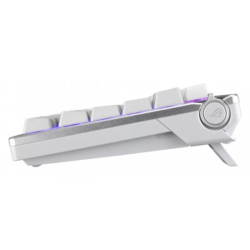 Teclado gaming ASUS ROG Azoth branco, USB + RF sem fios + Bluetooth, QWERTZ alemão