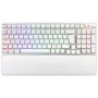 Teclado gaming ASUS ROG Strix Scope II 96 Wireless, USB + RF sem fios + Bluetooth, QWERTZ alemão, branco