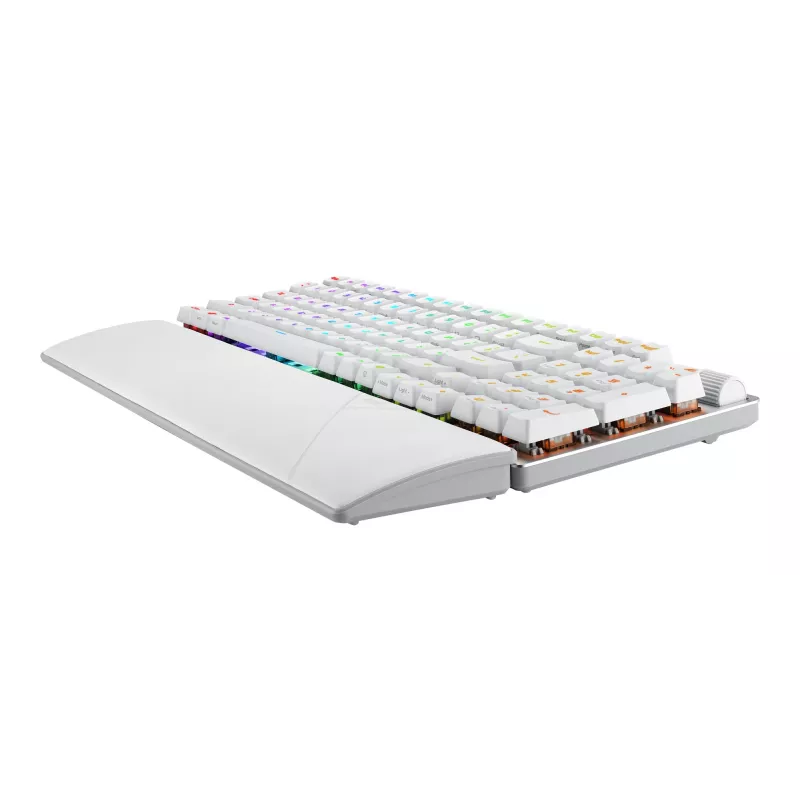 Teclado gaming ASUS ROG Strix Scope II 96 RX Wireless, USB + RF sem fios + Bluetooth, branco