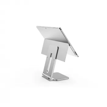 Suporte elevado Kensington para Surface, Platina, Alumínio, Borracha, Poliuretano termoplástico (TPU), Zinco, 126,4 mm, 139,3 mm, 193 mm, 612 g