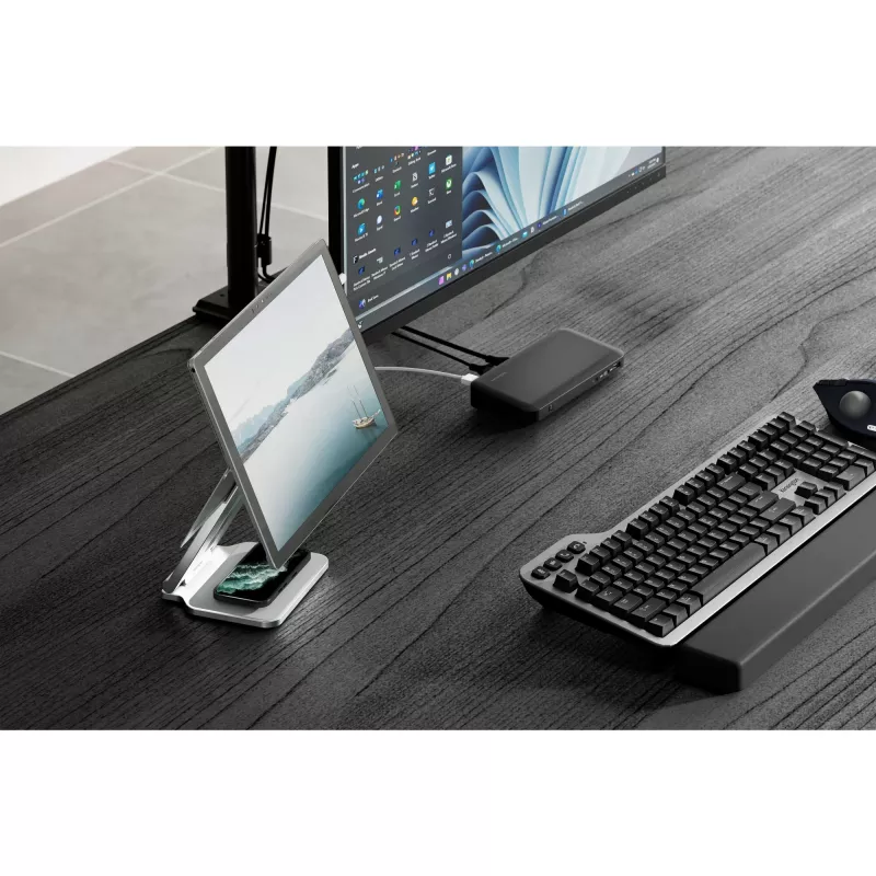 Suporte elevado Kensington para Surface, Platina, Alumínio, Borracha, Poliuretano termoplástico (TPU), Zinco, 126,4 mm, 139,3 mm, 193 mm, 612 g