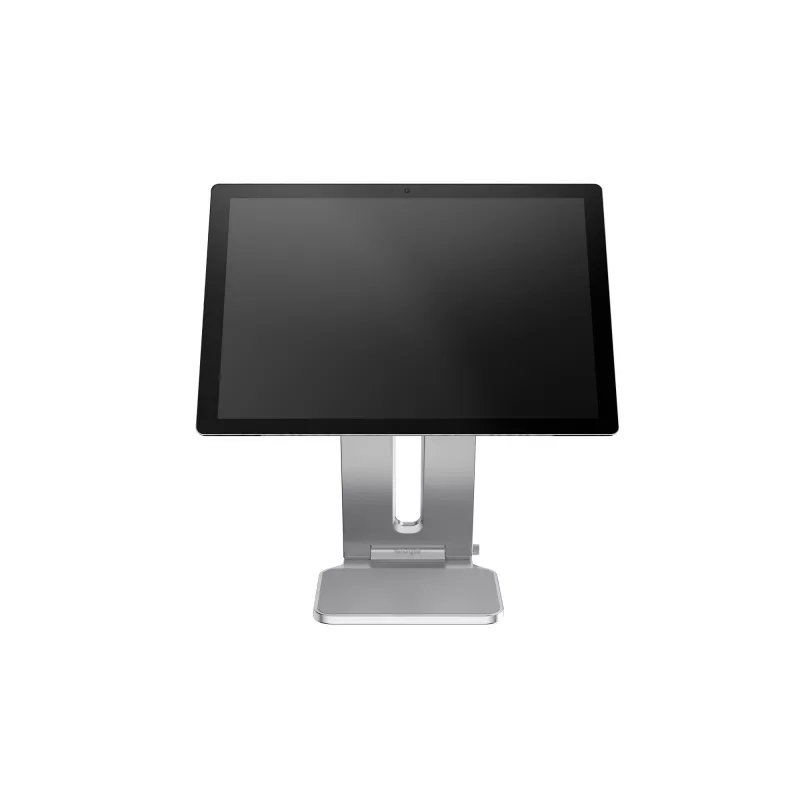 Suporte elevado Kensington para Surface, Platina, Alumínio, Borracha, Poliuretano termoplástico (TPU), Zinco, 126,4 mm, 139,3 mm, 193 mm, 612 g