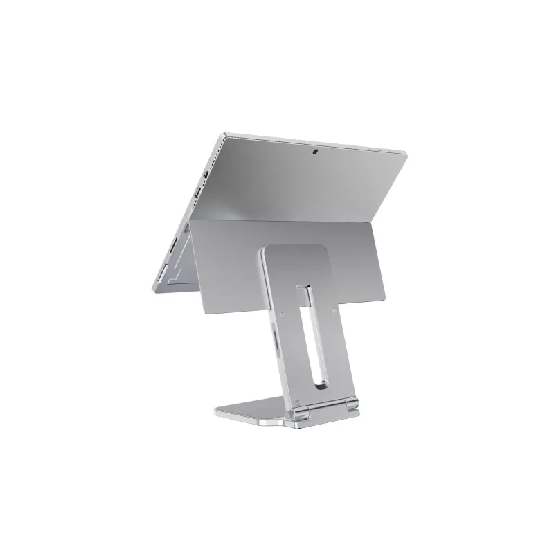 Suporte elevado Kensington para Surface, Platina, Alumínio, Borracha, Poliuretano termoplástico (TPU), Zinco, 126,4 mm, 139,3 mm, 193 mm, 612 g