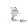 Suporte elevado Kensington para Surface, Platina, Alumínio, Borracha, Poliuretano termoplástico (TPU), Zinco, 126,4 mm, 139,3 mm, 193 mm, 612 g