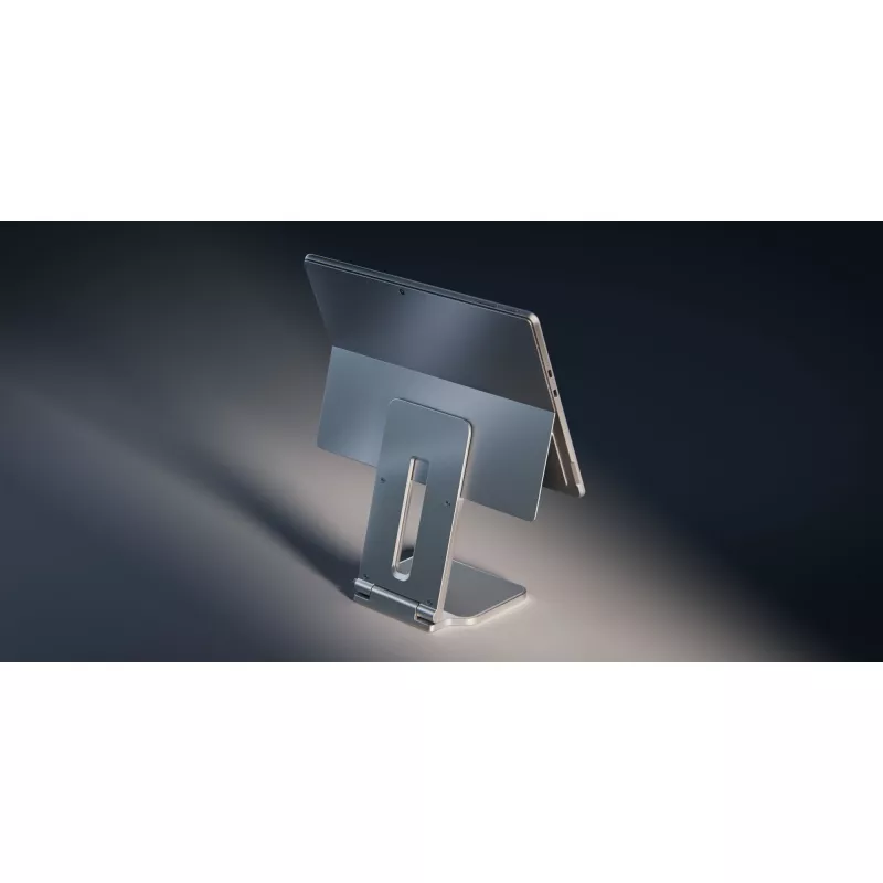 Suporte elevado Kensington para Surface, Platina, Alumínio, Borracha, Poliuretano termoplástico (TPU), Zinco, 126,4 mm, 139,3 mm, 193 mm, 612 g
