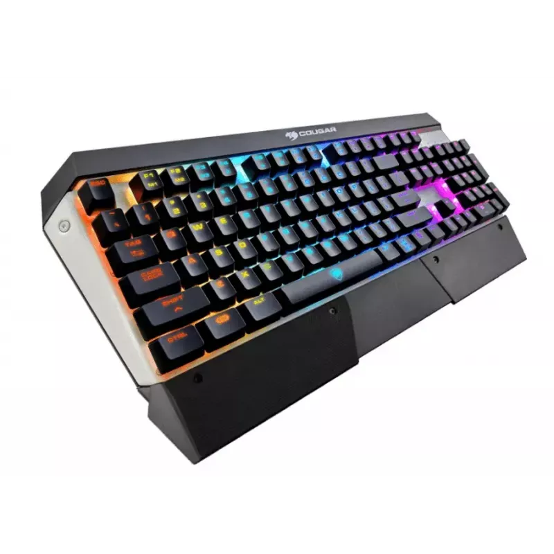 COUGAR CGR-WM1MB-ATR Teclado Gaming USB QWERTY Inglês Alumínio, Preto