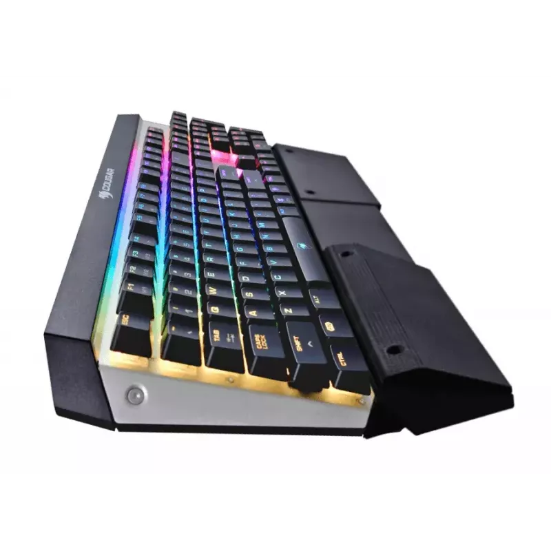 COUGAR CGR-WM1MB-ATR Teclado Gaming USB QWERTY Inglês Alumínio, Preto