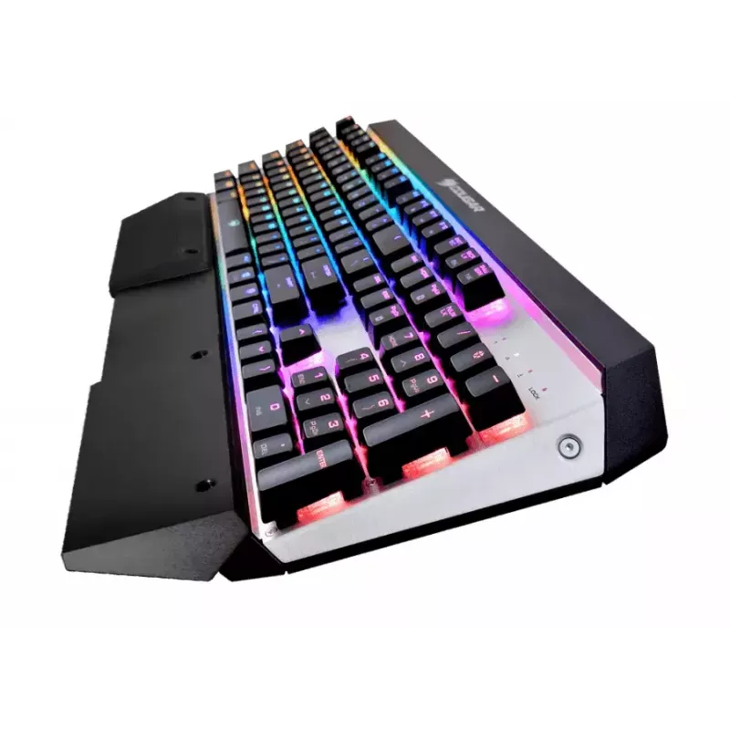 COUGAR CGR-WM1MB-ATR Teclado Gaming USB QWERTY Inglês Alumínio, Preto