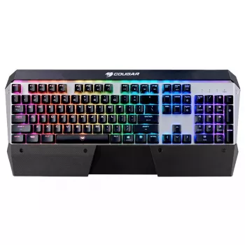 COUGAR CGR-WM1MB-ATR Teclado Gaming USB QWERTY Inglês Alumínio, Preto