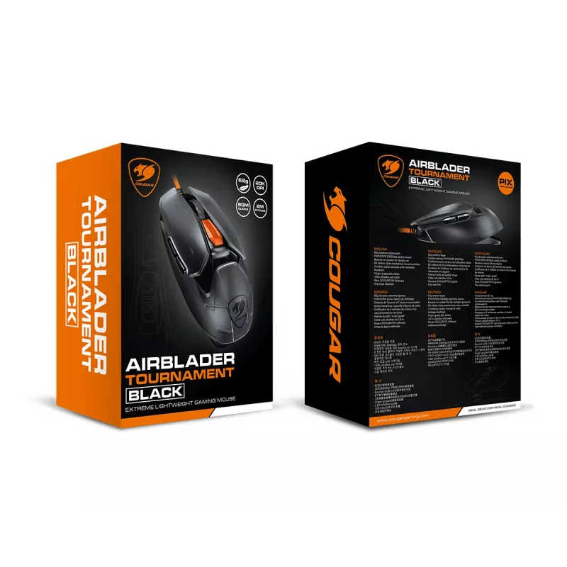 Rato Gaming COUGAR AirBlader Tournament, com fios, Preto