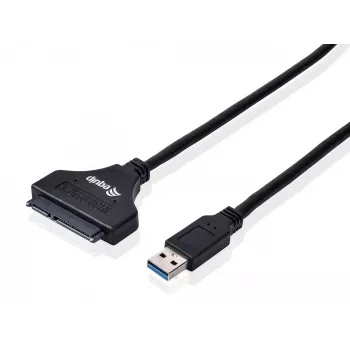 Adaptador Equip USB 3.0 para SATA, Preto, 5 Gbit/s, CE, 50 mm, 9,5 mm, 550 mm