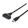 Adaptador Equip USB 3.0 para SATA, Preto, 5 Gbit/s, CE, 50 mm, 9,5 mm, 550 mm