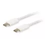 Cabo Equip Platinum USB Type-C, 2 m, USB C, USB C, USB 3.2 Gen 2 (3.1 Gen 2), 10 Gbit/s, Branco