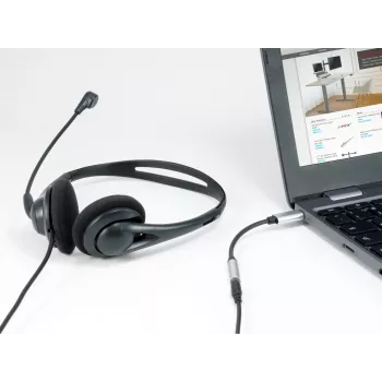 Adaptador DAC de áudio USB-C para 3,5 mm Equip
